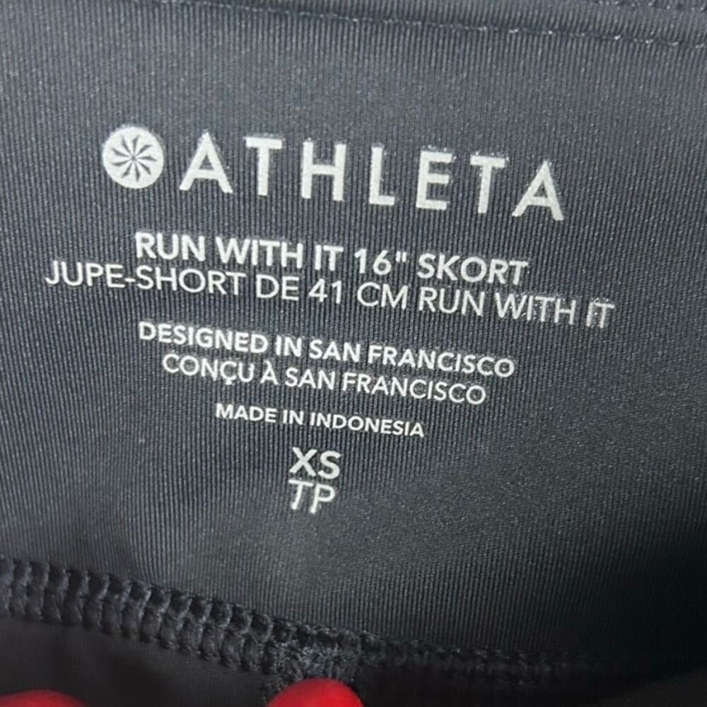 Athleta Run With It 16” Black Skort size XS - Picture 9 of 9